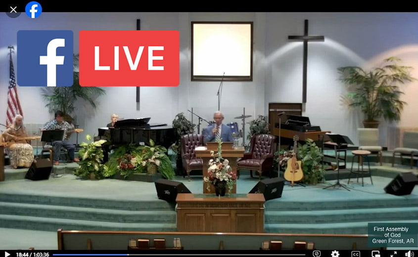 facebook live3 Green Forest First Assembly of God Youtube